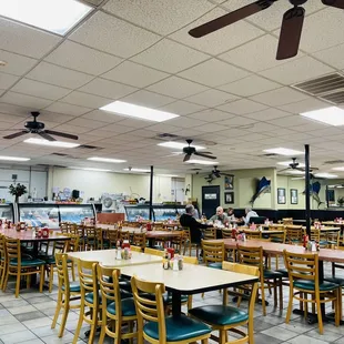 the interior of a restaurant