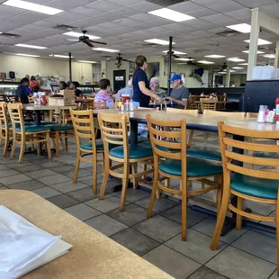 Inside restaurant