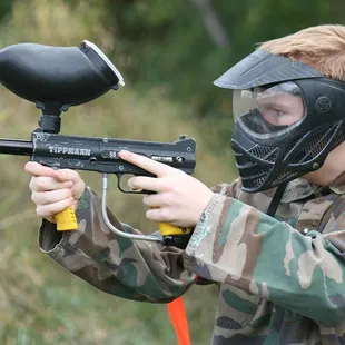 Kids of all ages love Paintball at White River Paintball!