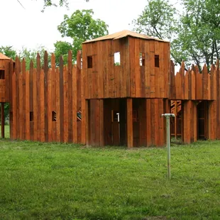 The frontier fort on our Alamo playing field