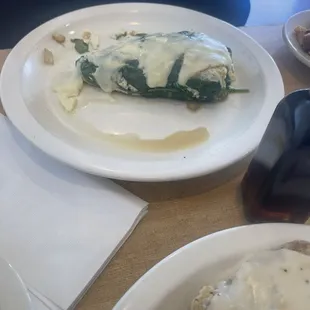 Spinach omelette
