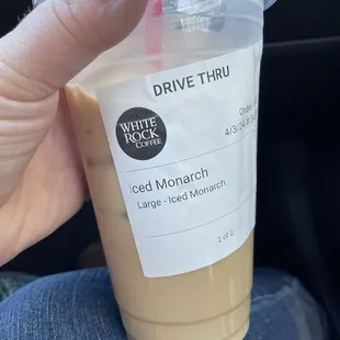 Iced Monarch Latte