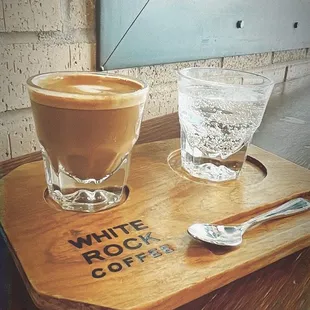 Properly served cortado