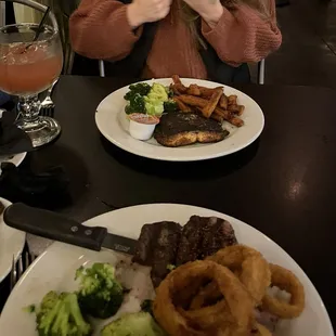Steak dinners and a cocktail