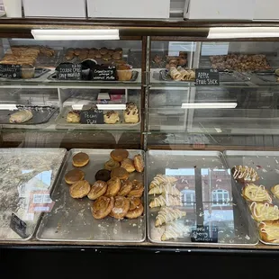 pastries and pastries on display