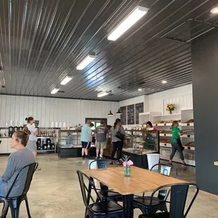 people sitting at tables