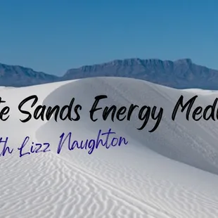 White Sands National Park is the world's largest gypsum or selenite field. Selenite is a crystal used for healing pain and negitivity,