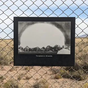 One of the historic photos around the site.
