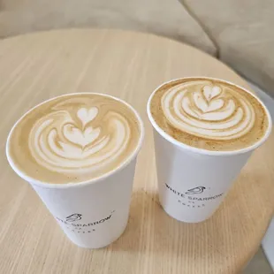 Vanilla Latte and Spanish Latte ($6 each). 3/2/2024