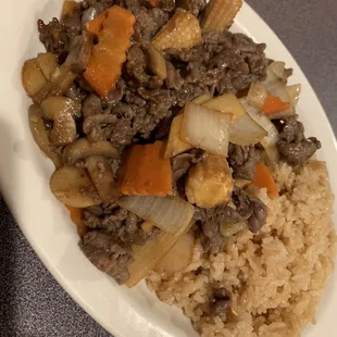 Teriyaki beef - just amazing flavor in this. That sweet Korean influence on the beef and crisp veggies.