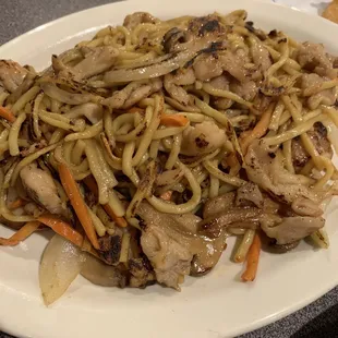 Chicken lomein. You can taste the grill and sear on the chicken. Just amazing flavor.