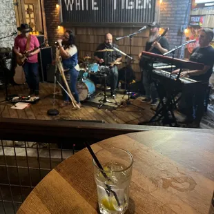 Love music and a tequila soda