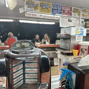 Music and counter seating