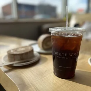 a sandwich and a drink