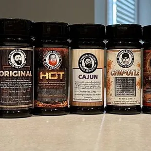 Bearded butcher seasonings (Black, Butter, Hollywood, Original, Hot, Cajun, Chipotle, Cinnamon, Zesty, Brock &amp; Ranch)
