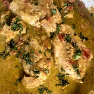 Bearded Butcher Chicken Breast in a pesto cream sauce