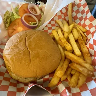 Burger and fries 3.10.24