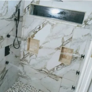 Body spraying shower heads with shower handle and rainfall shower...