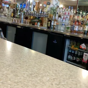 a bar with a counter top