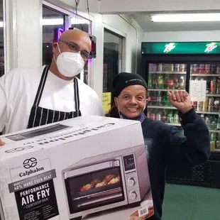2nd Place winner for raffle event: Toaster Oven with Air Fry