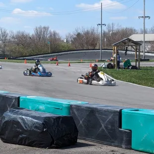 During a race.