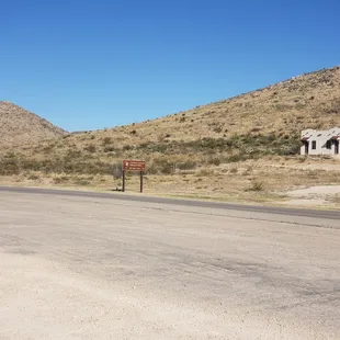 Right across from then entrance of the Park