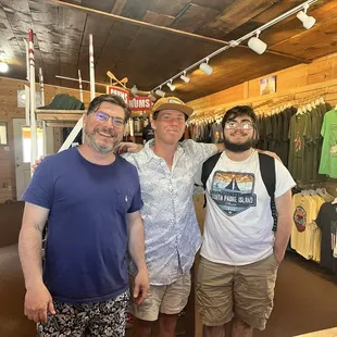 Addison, in the cap was our guide. Thanks for keeping us in the boat.