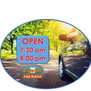 Open every day - 7:30 am to 8:00 pm