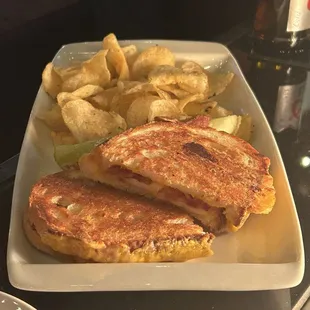 Grilled cheese with bacon