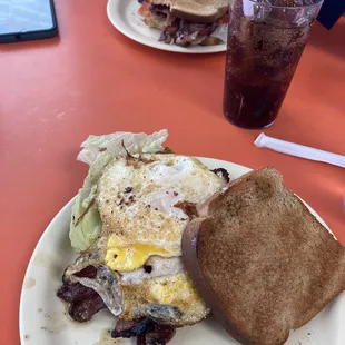 BLT with a fried egg. I like it service was fast. Price was right