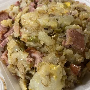 "Trash Potatoes" - frickin' delish!!! And enough to feed a family of four!