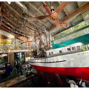 Insides the restaurant...the whole place is packed with a bunch of cool items.