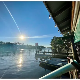 Outside the restaurant