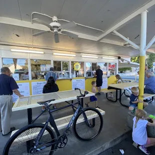 07.21.22 Waiting with the crowd for my shake