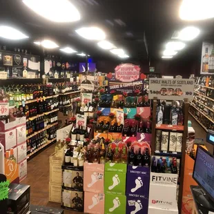 Most wines and specialty craft beers on this side