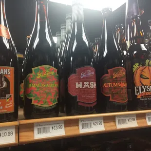 A nice beer selection including some west coast craft beers.