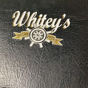Menu Cover - Whiteys logo