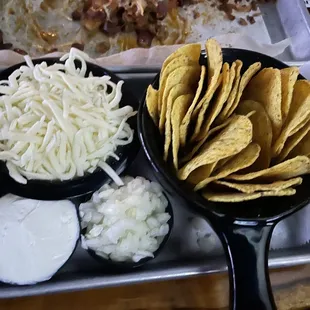 Sides that came with the chili sampler