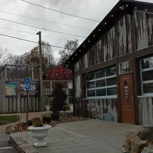 outside