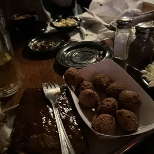 Ribs &amp; hush puppies