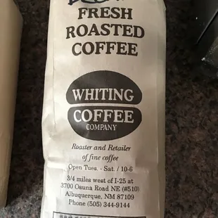 Mocha Java whole bean coffee (1lb)