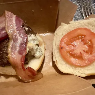 Bluicy and fries. $42.