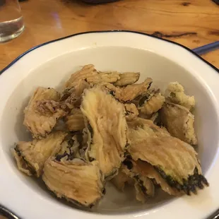 Friend Fried Pickles (half eaten)