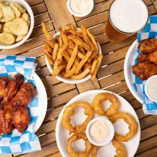 a variety of food items