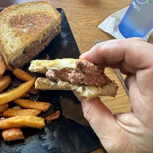 Raw Patty melt