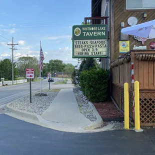 Great spot overlooking the lake.