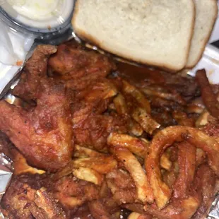Rib and Wing Combo Dinner