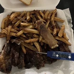 This is dinner. Not the thermometer reading, Luke warm.