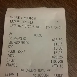 The THREE PIECE WINGS were only TWO WINGS!!! Not cool ro short your customer !!