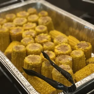 The corn with he honey butter dip!